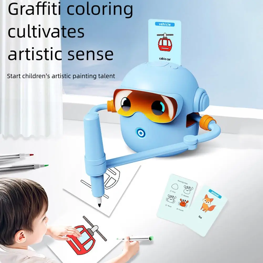 Voicebots – Robot de dessin pour enfants, Machine à dessin éducative interactive vocale, peinture magique, cadeau pour garçons et filles – Image 2