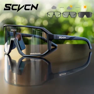SCVCN nouvelle équitation cyclisme lunettes de soleil Sports de plein air lunettes de course hommes vtt vélo lunettes femmes cyclisme lunettes 1 lentille
