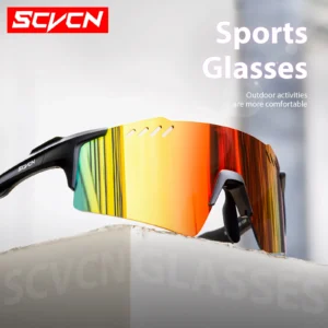 SCVCN lunettes de soleil photochromiques en plein air sport vélo lunettes de cyclisme homme vtt lunettes d'escalade lunettes femmes conduite vélo lunettes