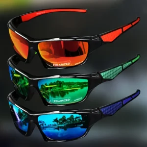 Lunettes de soleil sport et mode, polarisées, protection UV, personnalisables, monture ronde en métal, pour hommes et femmes, protection UV400