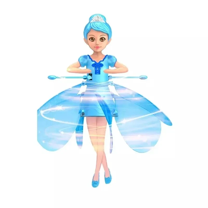 Poupée volante féerique elfe, hélicoptère, Machine à Induction de geste, jouet volant rotatif lumineux, cadeau de vacances de noël pour enfants – Image 2