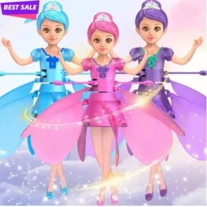 Poupée volante féerique elfe, hélicoptère, Machine à Induction de geste, jouet volant rotatif lumineux, cadeau de vacances de noël pour enfants