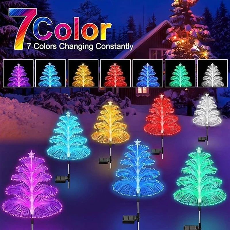 Lampe solaire décorative de jardin à effet méduse – Éclairage multicolore changeant – Image 3