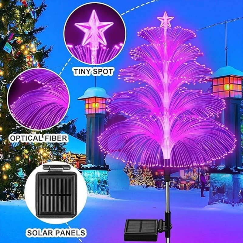 Lampe solaire décorative de jardin à effet méduse – Éclairage multicolore changeant – Image 4