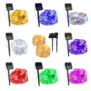 Guirlande lumineuse solaire LED extérieure – Guirlande décorative étanche